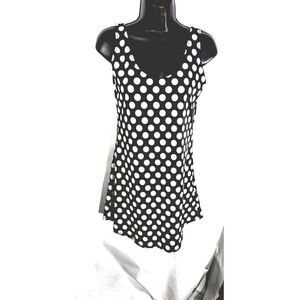 Black & white polka dot dress